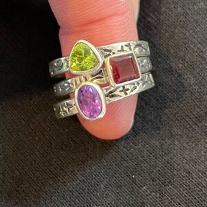 Silpada Etched Sterling Silver Rings